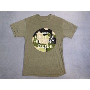 Jane Marie "Abandoned Wives Of Hunting Season" Green Short Sleeve T Shirt Medium